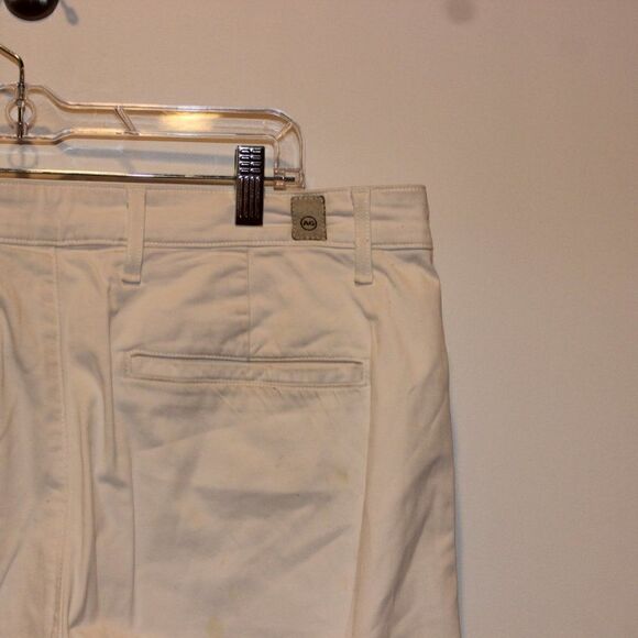 Ag Adriano Goldschmied White High Rise Chino Shorts Men's Size 36R - Picture 6 of 12